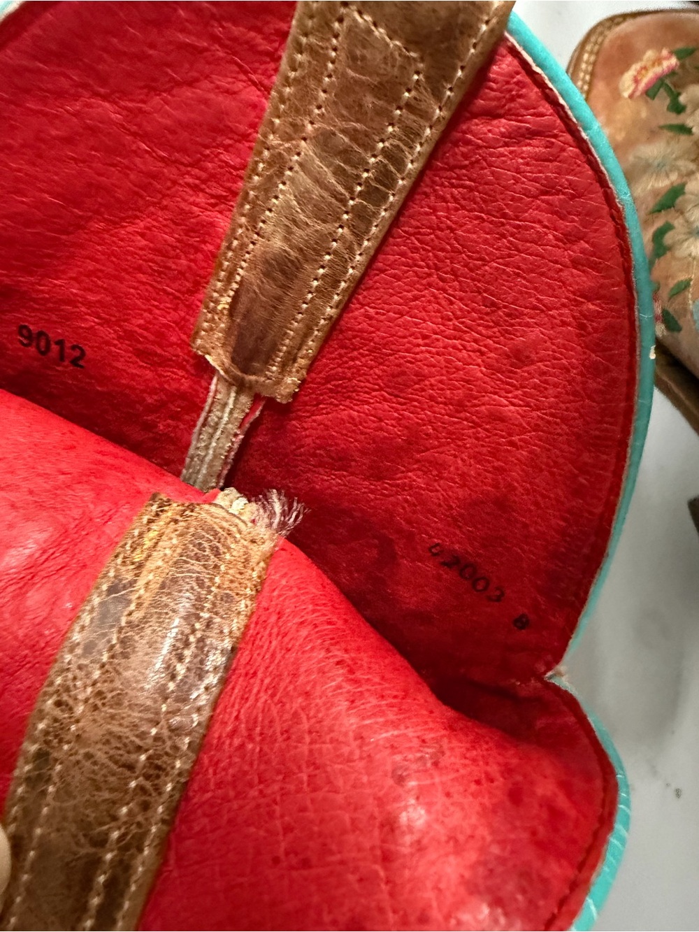 Macie Bean Red and Brown Heeled Boots